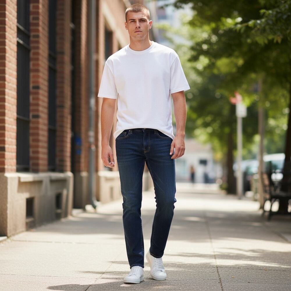 AMERICAN EAGLE Men’s 34 x 32 SLIM STRAIGHT Blue Jeans